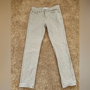 Tan Slim Fit Pants